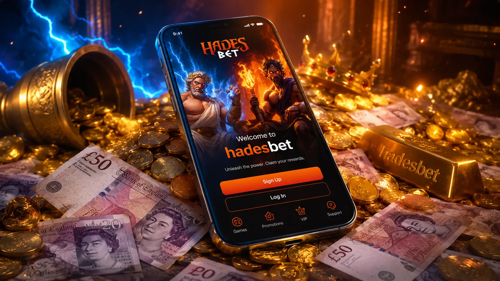 Hadesbet mobile app for Android and iOS